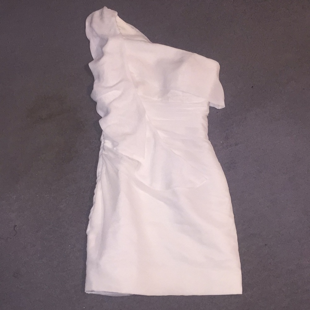 NWT white chiffon dress